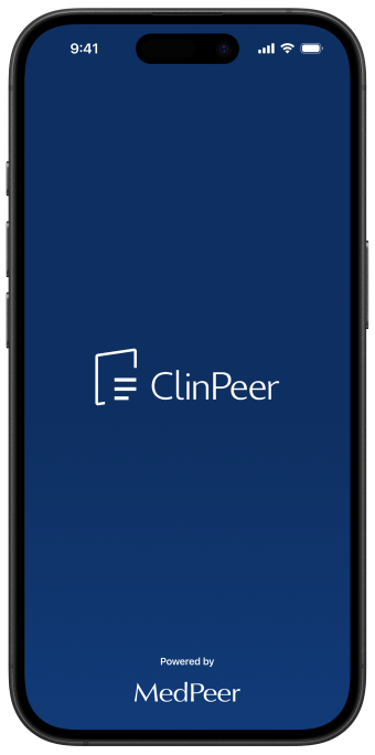 ClinPeerアプリ(powered by MedPeer)のTOPイメージ画像